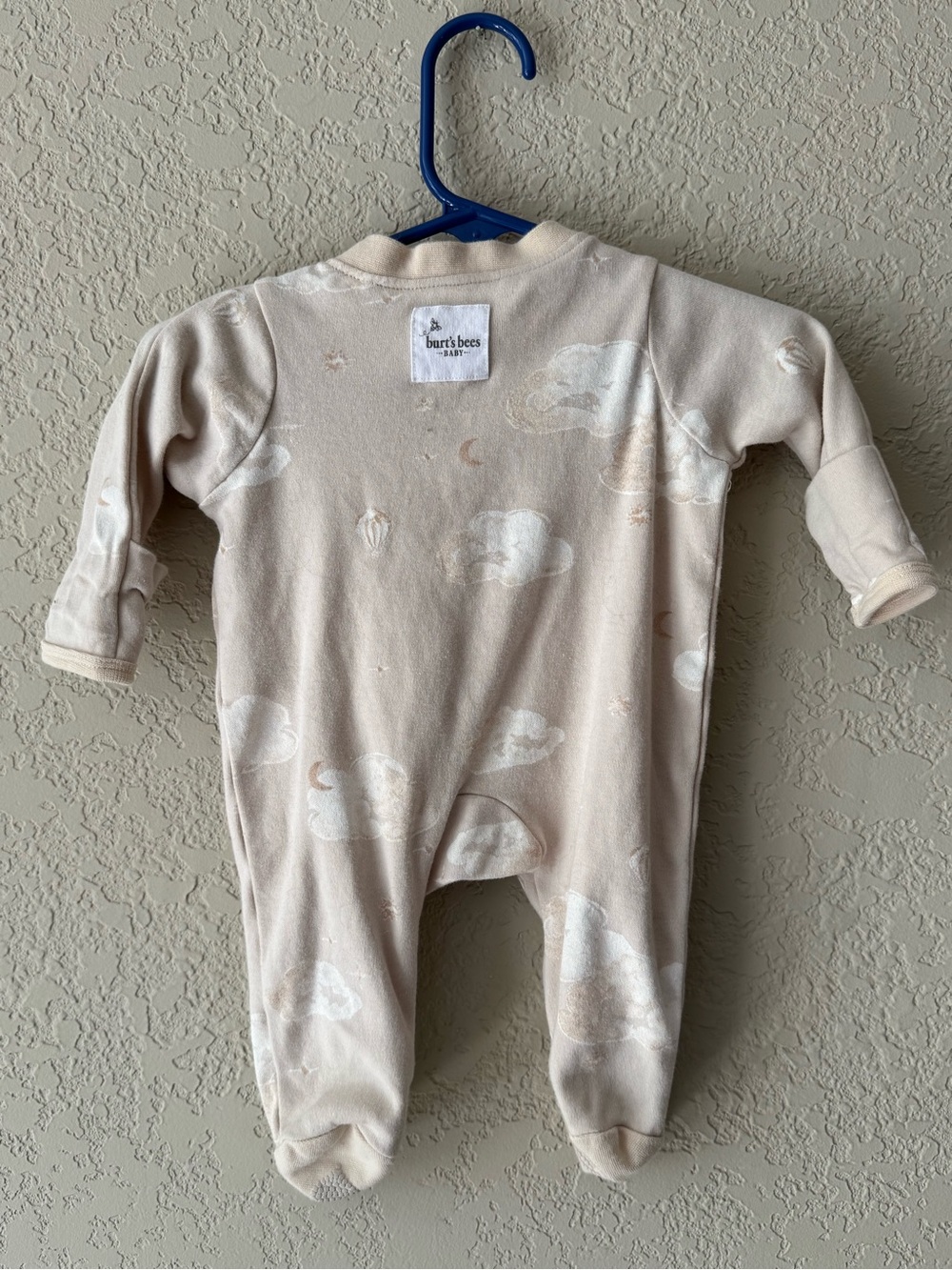 Burt’s Bees Tan Cloud Newborn Footie